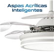 Ventilador de Techo Retráctil PHP XH258 de 42" Blanco con 6 Velocidades y Aspas Invisibles